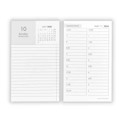 Levenger Desk Pad & Card Planners|Premium Index Cards*2026 3 x 5 Daily Calendar Cards