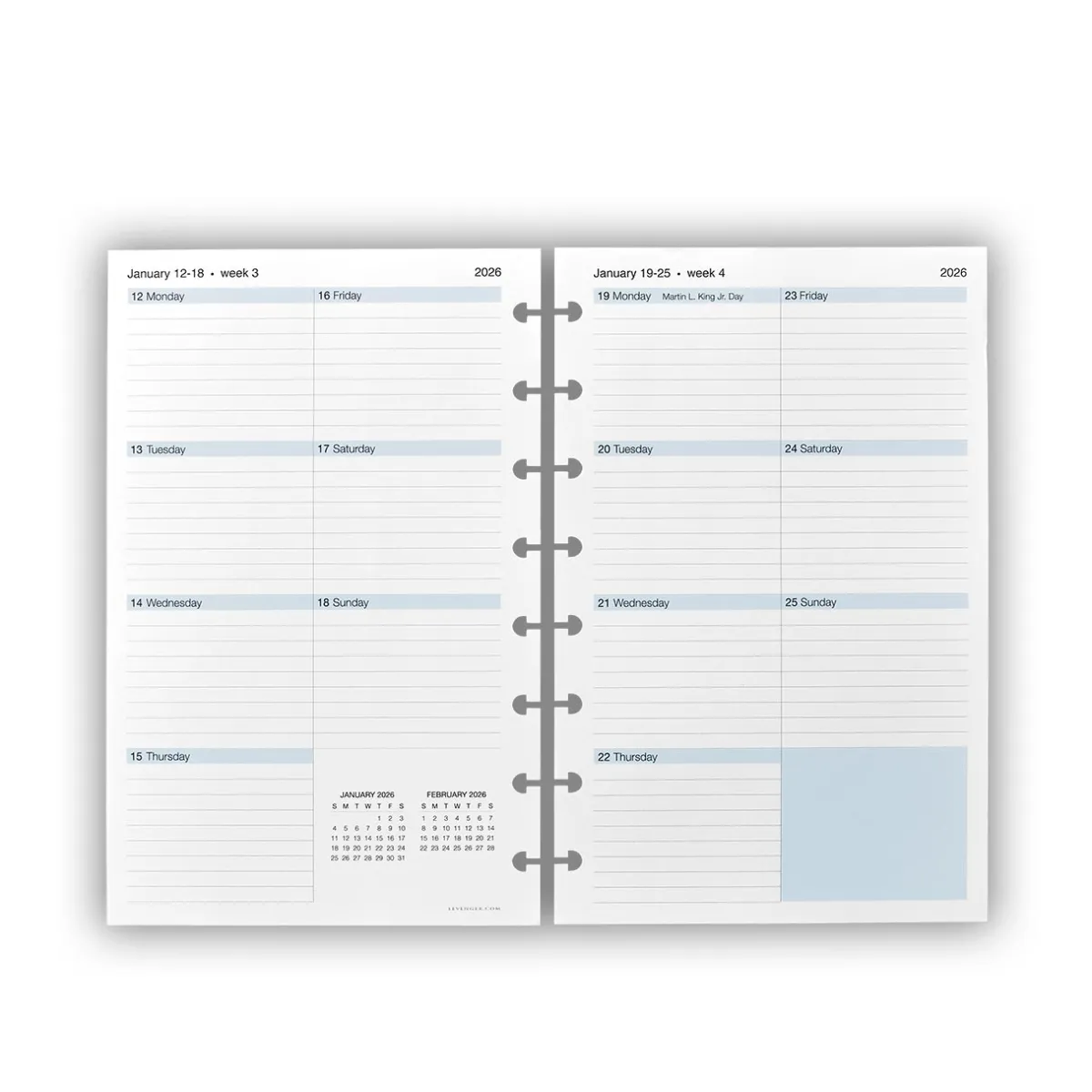 Levenger Junior Notebooks*2026 Circa smartPlanner Slim Refill