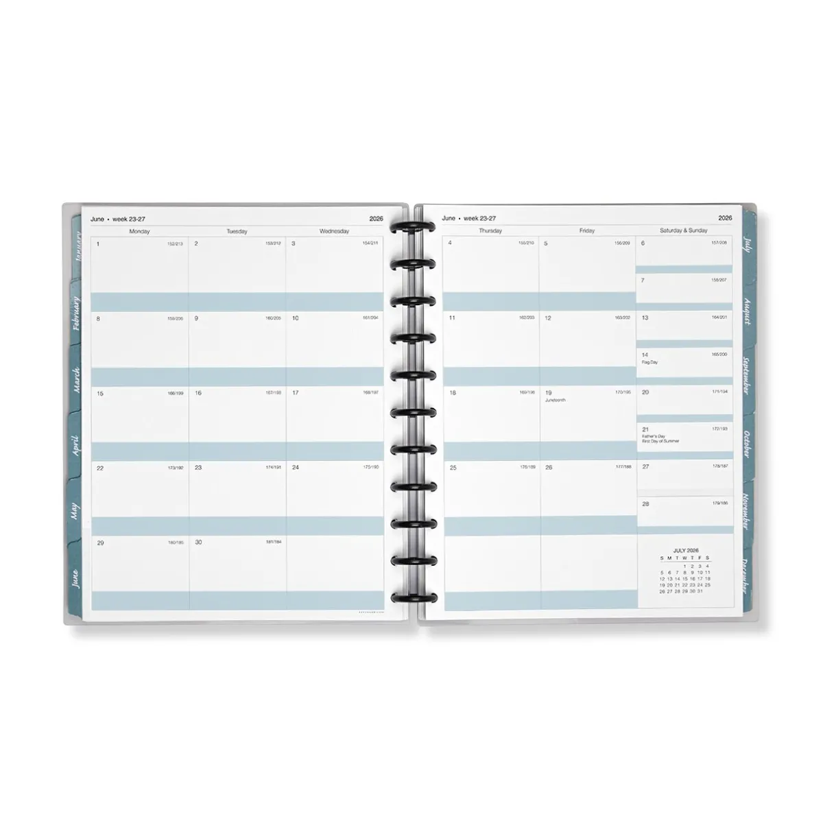Levenger Letter Notebooks*2026 Circa smartPlanner Weekly Agenda Discbound Notebook