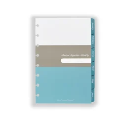 Levenger Junior Refills|Letter Refills*2026 Circa smartPlanner Weekly Discbound Agenda Refill