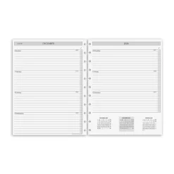 Levenger Junior Refills|Letter Refills*2026 Circa Sunday Start Weekly Agenda Refill, Horizontal
