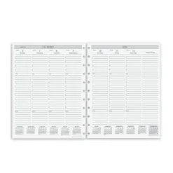 Levenger Junior Refills|Letter Refills*2026 Circa Sunday Start Weekly Agenda Refill, Vertical