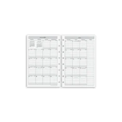 Levenger Junior Refills|Letter Refills*2026-2027 Circa Sunday Start 2-Year Monthly Discbound Agenda Refill