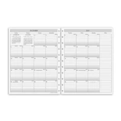 Levenger Junior Refills|Letter Refills*2026-2027 Circa Sunday Start 2-Year Monthly Discbound Agenda Refill