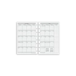 Levenger Junior Refills|Letter Refills*2026-2027 Circa 2-Year Monthly Agenda Discbound Refill