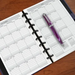Levenger Junior Refills|Letter Refills*2026-2027 Circa 2-Year Monthly Agenda Discbound Refill