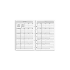 Levenger Junior Refills|Letter Refills*2026-2027 Circa 2-Year Monthly Agenda Discbound Refill