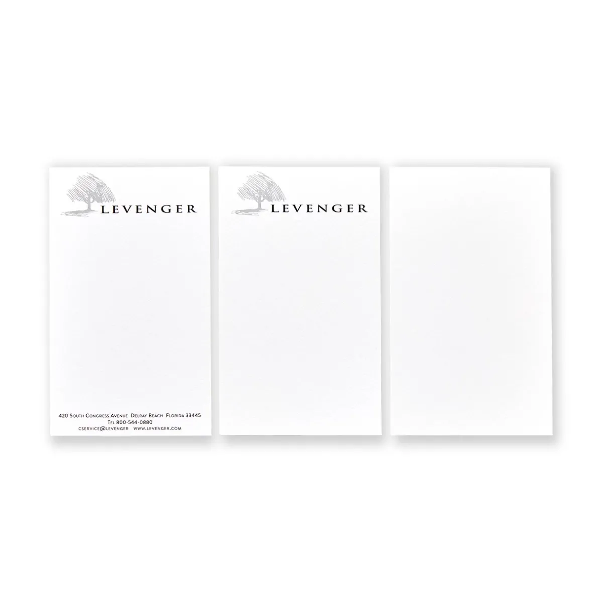 Levenger Premium Index Cards|Premium Personalized Index Cards*500 Corporate 3 x 5 Cards, Vertical Plain