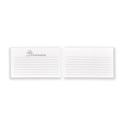 Levenger Premium Index Cards|Premium Personalized Index Cards*500 Corporate Wallet Cards, Horizontal Ruled