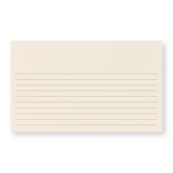 Levenger Premium Index Cards|Premium Personalized Index Cards*100 Personalized 3 x 5 Cards, Horizontal Ruled