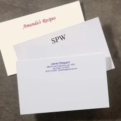 Levenger Premium Index Cards|Premium Personalized Index Cards*500 Personalized 3 x 5 Cards, Horizontal Plain