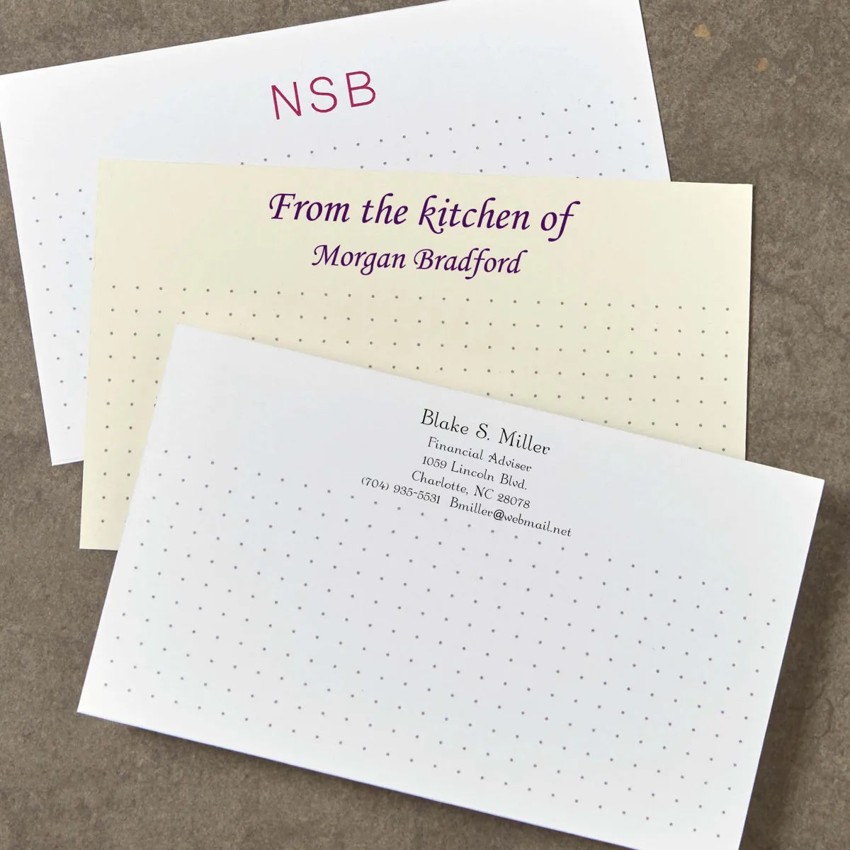 Levenger Premium Index Cards*500 Personalized 3 x 5 Cards, Horizontal Dot Grid