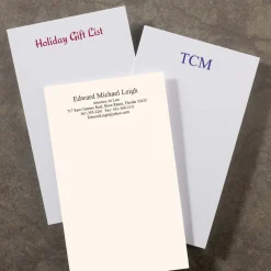 Levenger Premium Index Cards|Premium Personalized Index Cards*500 Personalized 3 x 5 Cards, Vertical Plain