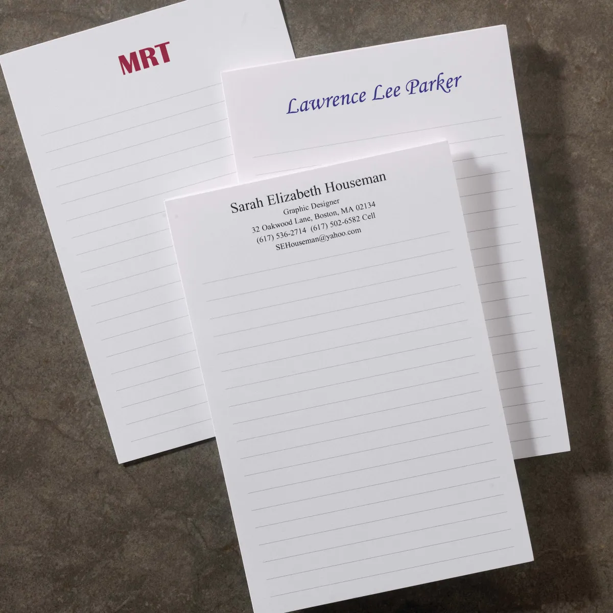 Levenger Premium Index Cards|Premium Personalized Index Cards*500 Personalized 4 x 6 Cards, Vertical Ruled