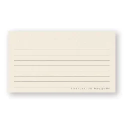 Levenger Premium Index Cards|Premium Personalized Index Cards*250 Personalized Wallet Cards, Horizontal Ruled