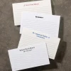 Levenger Premium Index Cards|Premium Personalized Index Cards*500 Personalized Wallet Cards, Horizontal Ruled