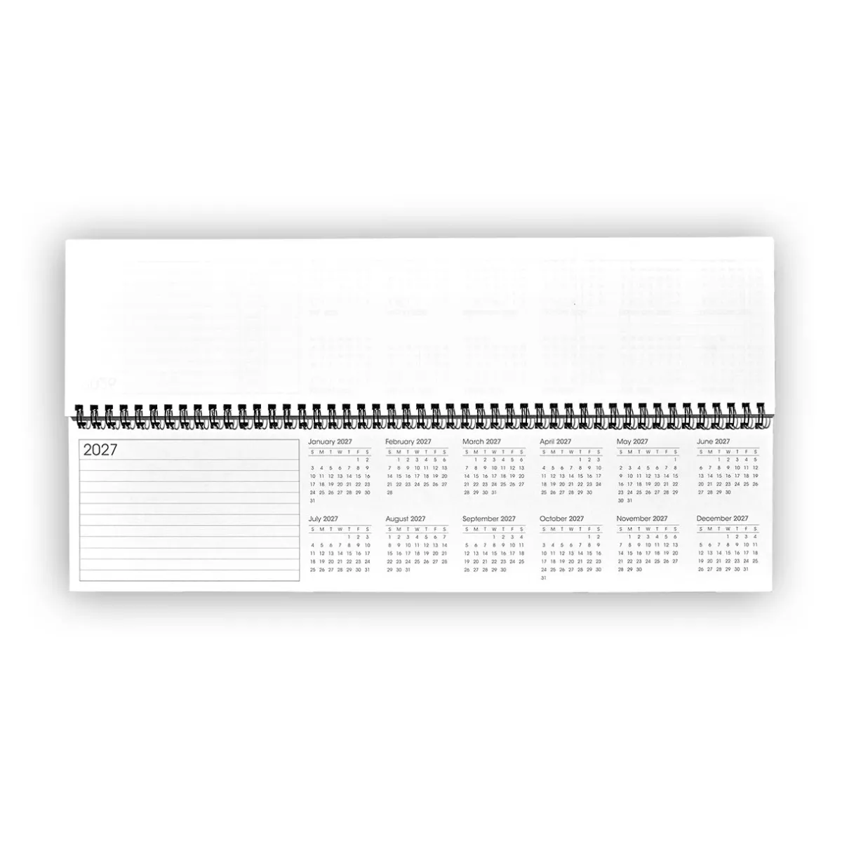 Levenger Planners & Agendas|Desk Pad & Card Planners*2026 Weekly Margin Calendar