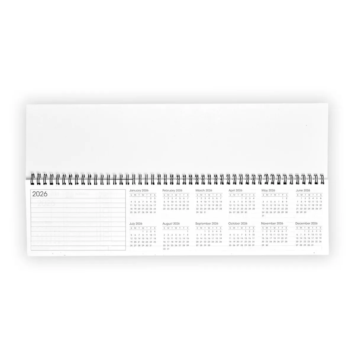 Levenger Planners & Agendas|Desk Pad & Card Planners*2026 Weekly Margin Calendar