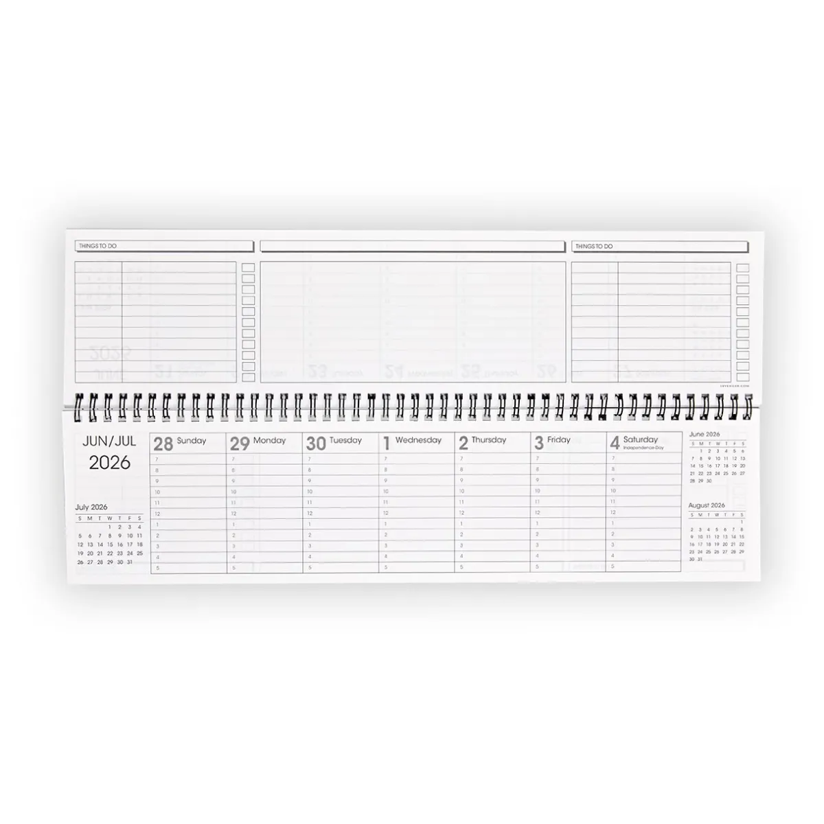 Levenger Planners & Agendas|Desk Pad & Card Planners*2026 Weekly Margin Calendar