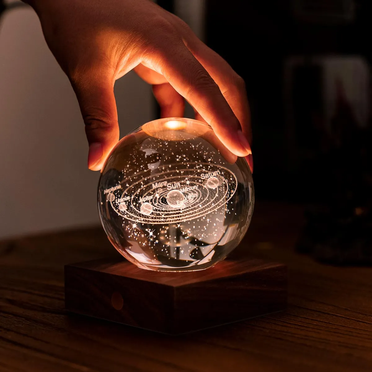 Levenger Lamps & Lighting|Lighting*Amber Crystal Light