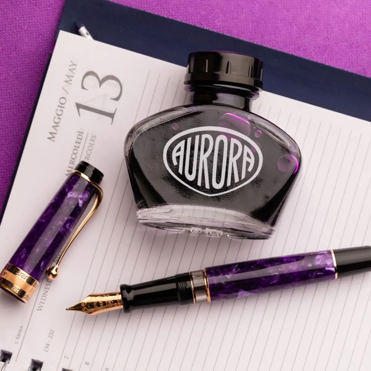 Levenger Fountain Pens|+ 27 More*Aurora Optima Viola Fountain Pen