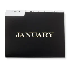 Levenger Filing & Folders|Filing & Folders*Avant-Garde Monthly File Folders (set of 12)
