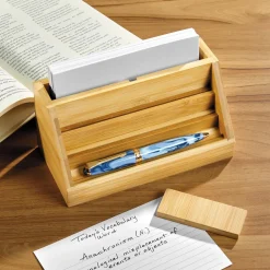 Levenger Index Card Accessories|Workspace Organizers*Bamboo Index Card Bleachers