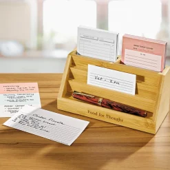Levenger Index Card Accessories|Workspace Organizers*Bamboo Index Card Bleachers