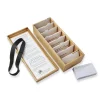 Levenger Index Card Accessories|Workspace Organizers*Bamboo Leitner Learning Box