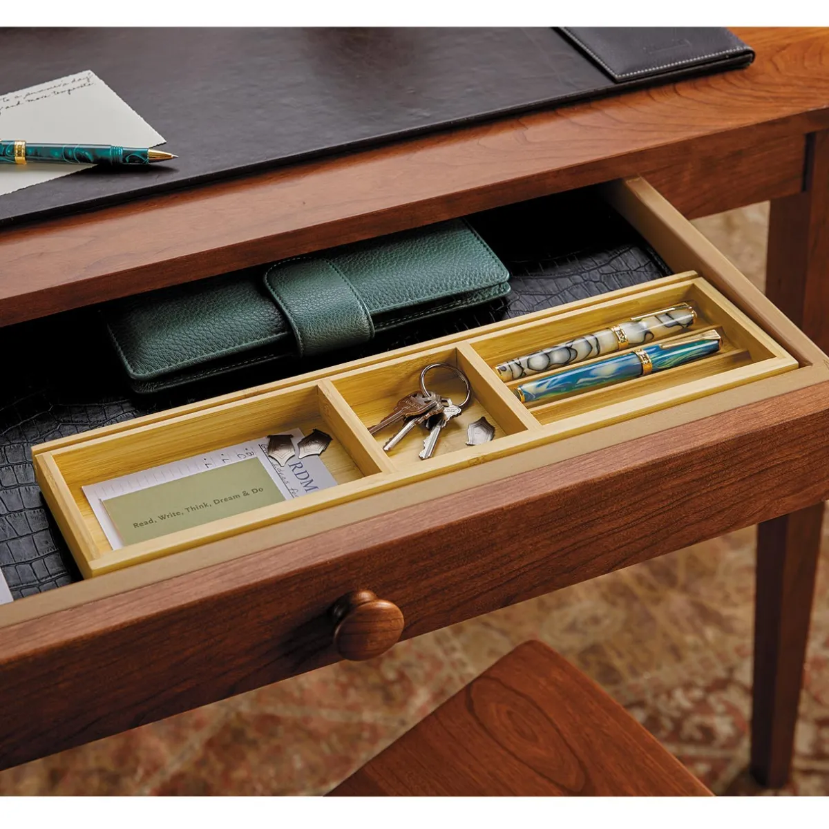 Levenger Workspace Organizers*Bamboo Pen Pal Tray