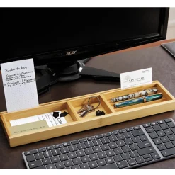 Levenger Workspace Organizers*Bamboo Pen Pal Tray