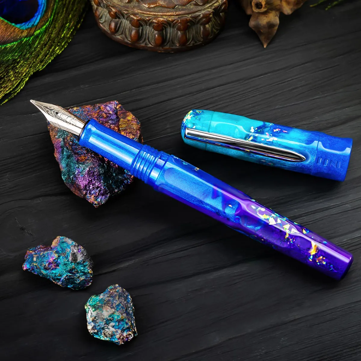 Levenger Fountain Pens|+ 27 More*Benu Talisman Peacock Ore Fountain Pen