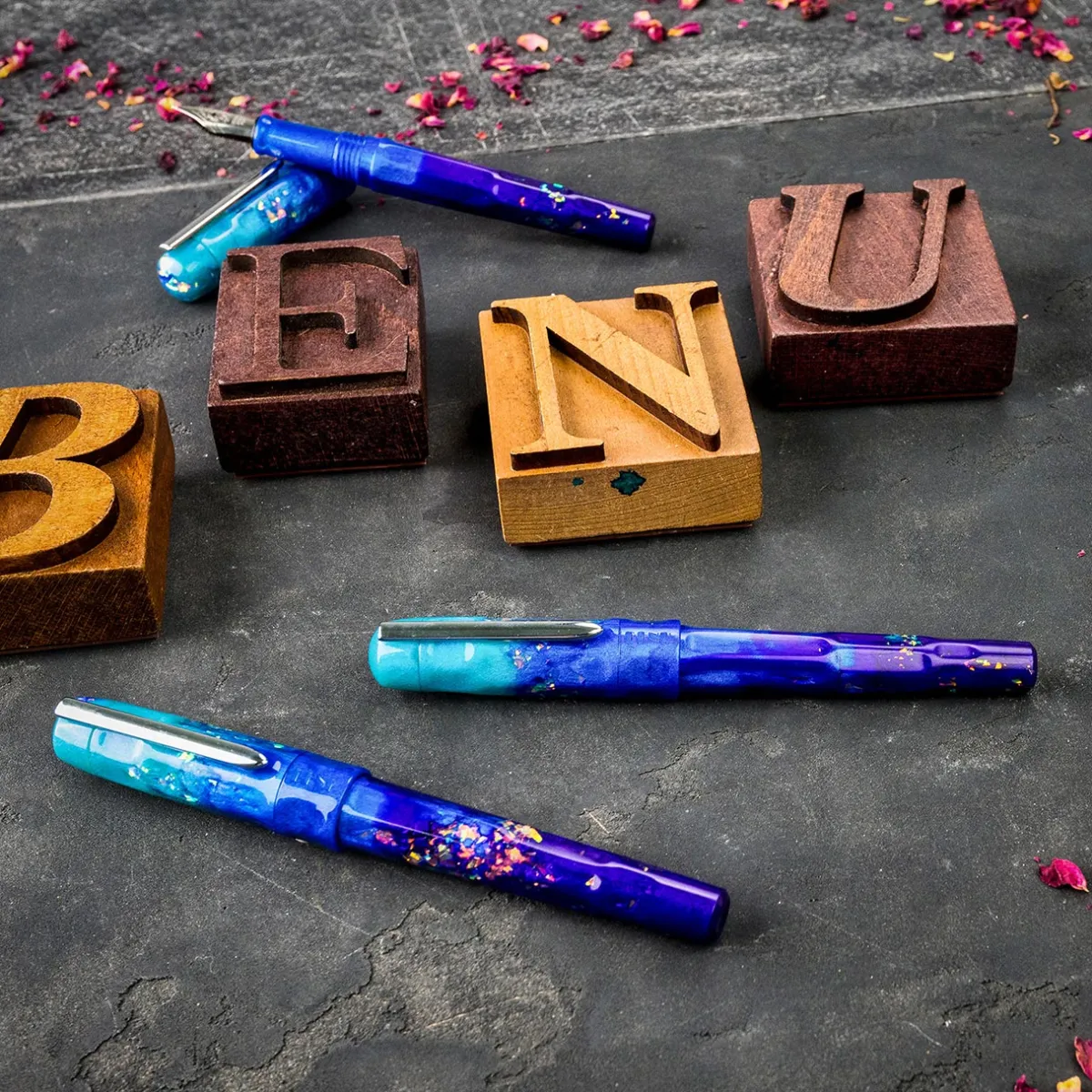 Levenger Fountain Pens|+ 27 More*Benu Talisman Peacock Ore Fountain Pen