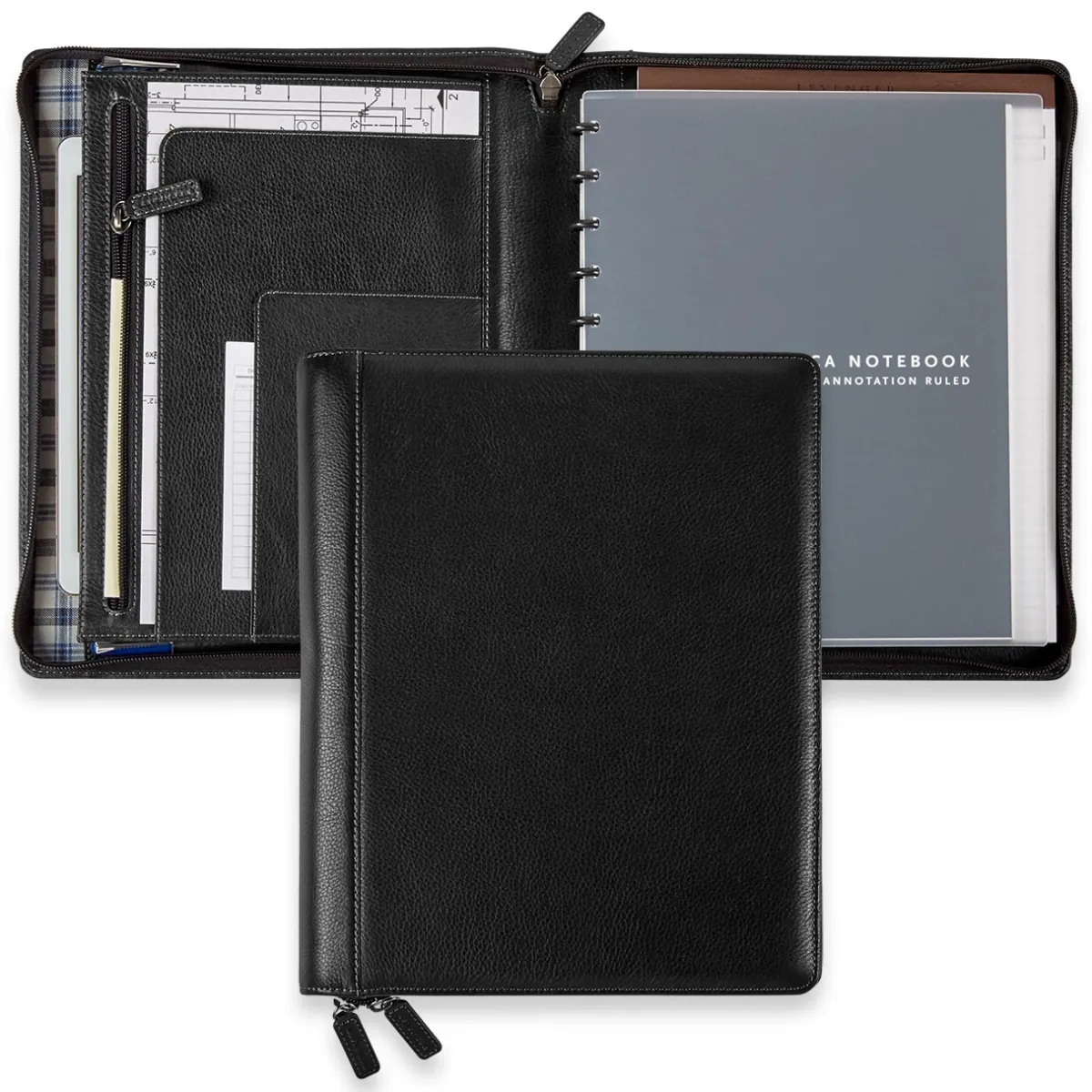Levenger Padfolios*Bomber Jacket Ambi-Flex Folio