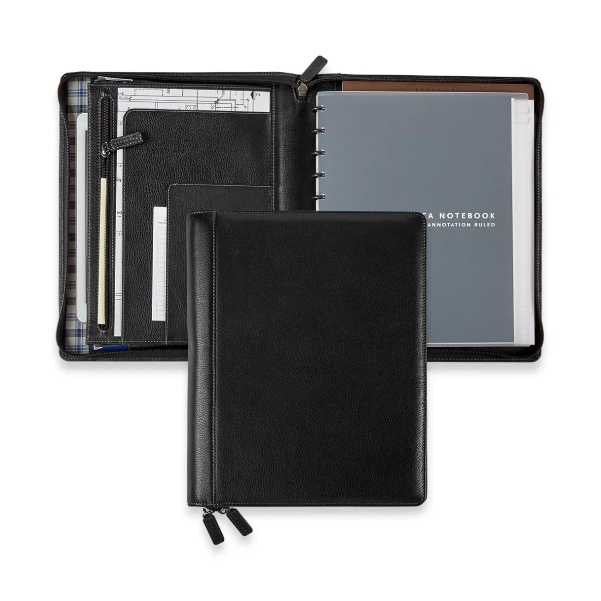 Levenger Padfolios*Bomber Jacket Ambi-Flex Folio