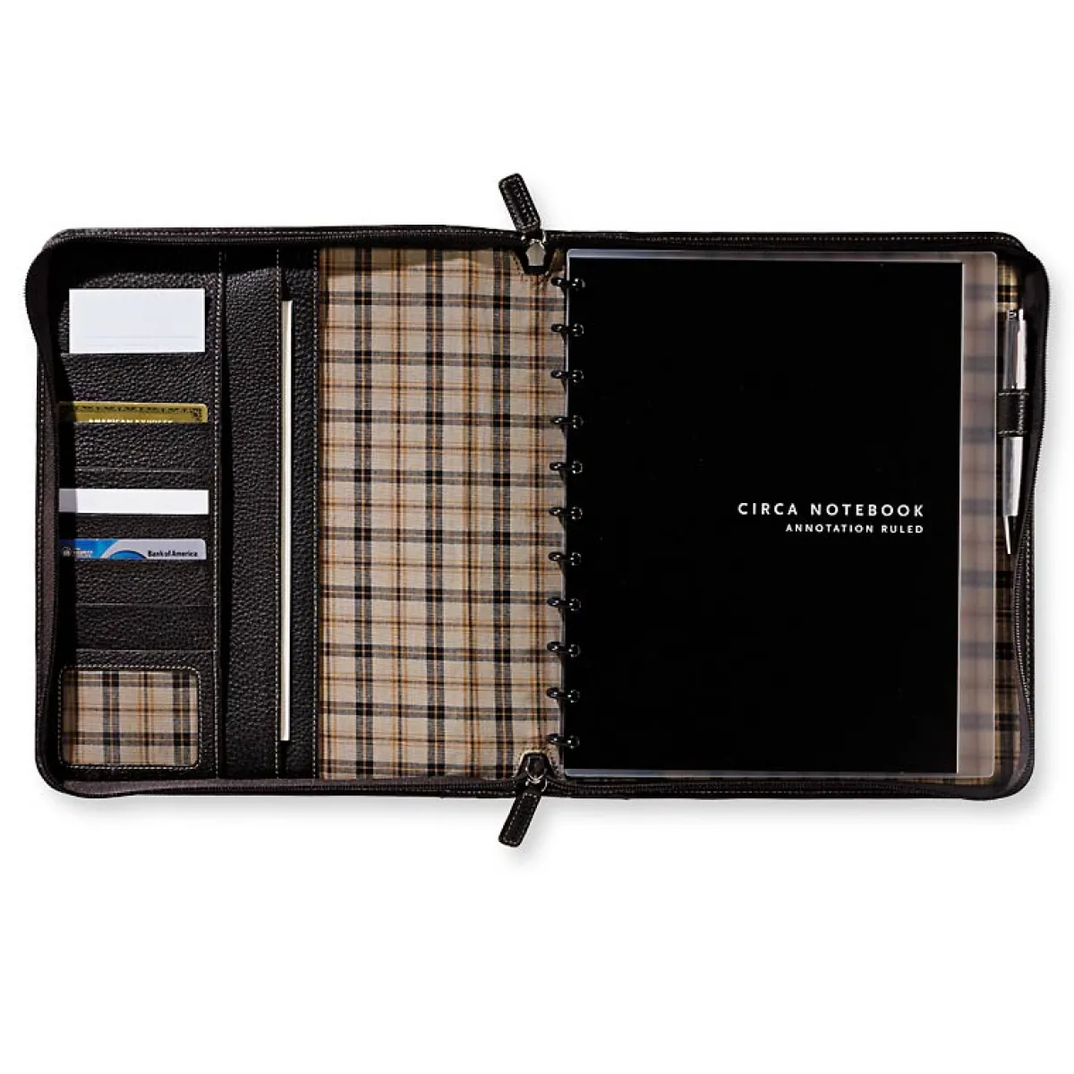 Levenger Padfolios*Bomber Jacket Circa Zip Pro Folio