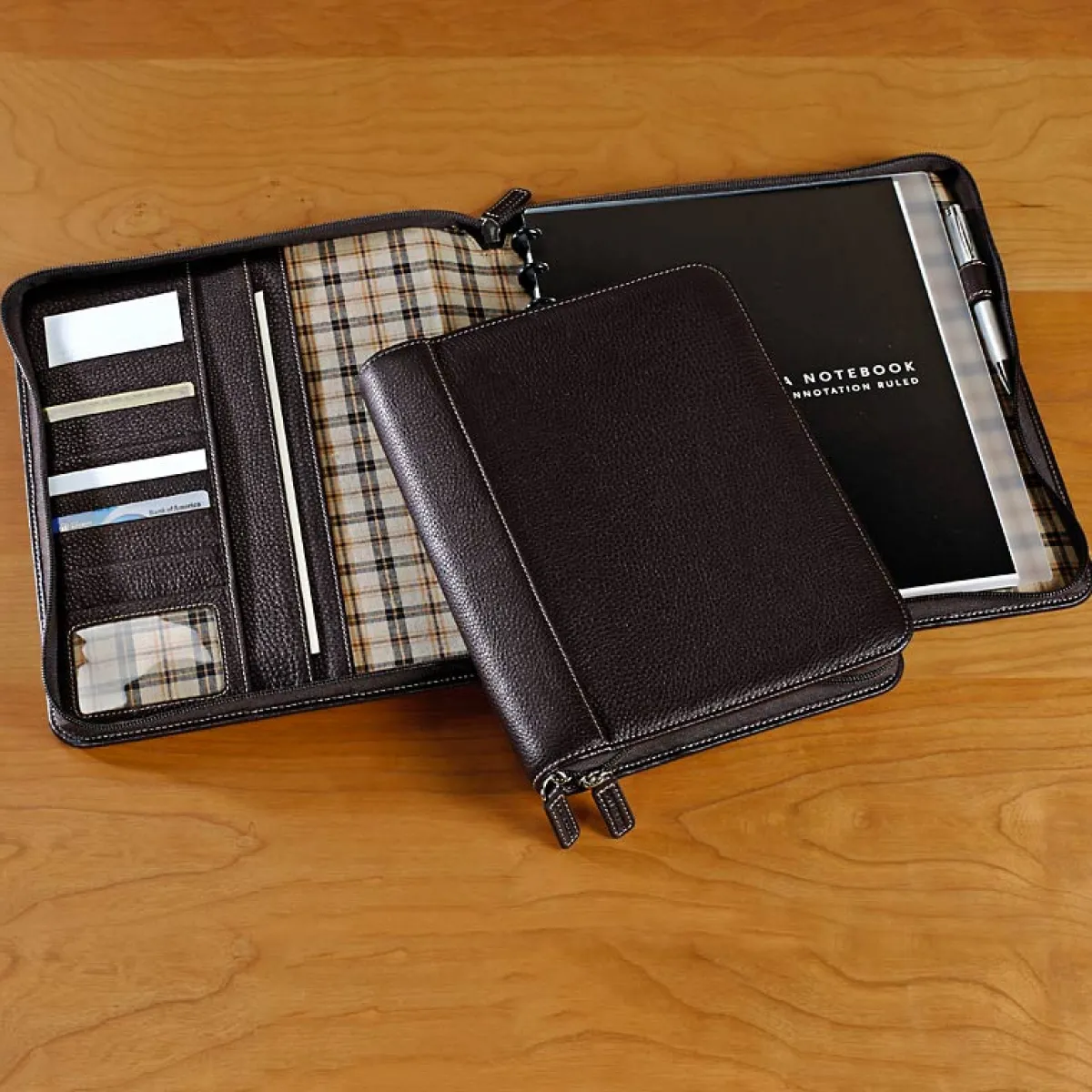 Levenger Padfolios*Bomber Jacket Circa Zip Pro Folio