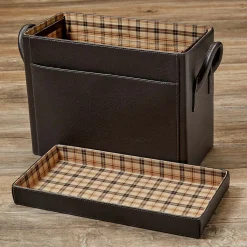 Levenger Filing & Folders|Filing & Folders*Bomber Jacket Desk File Holder with Lid