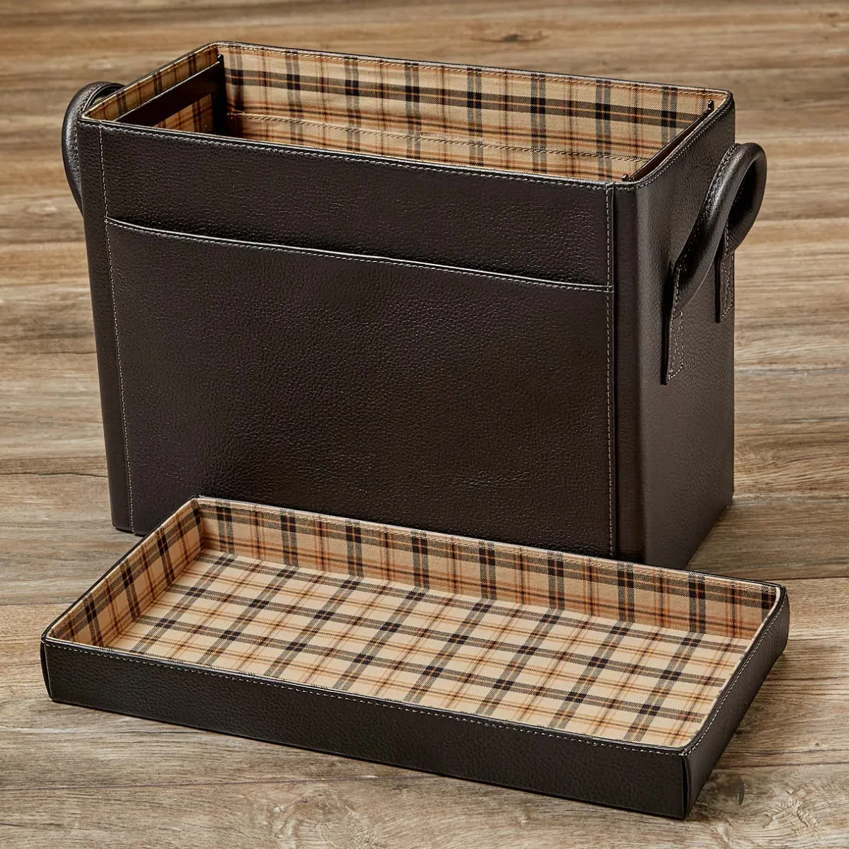 Levenger Filing & Folders|Filing & Folders*Bomber Jacket Desk File Holder with Lid