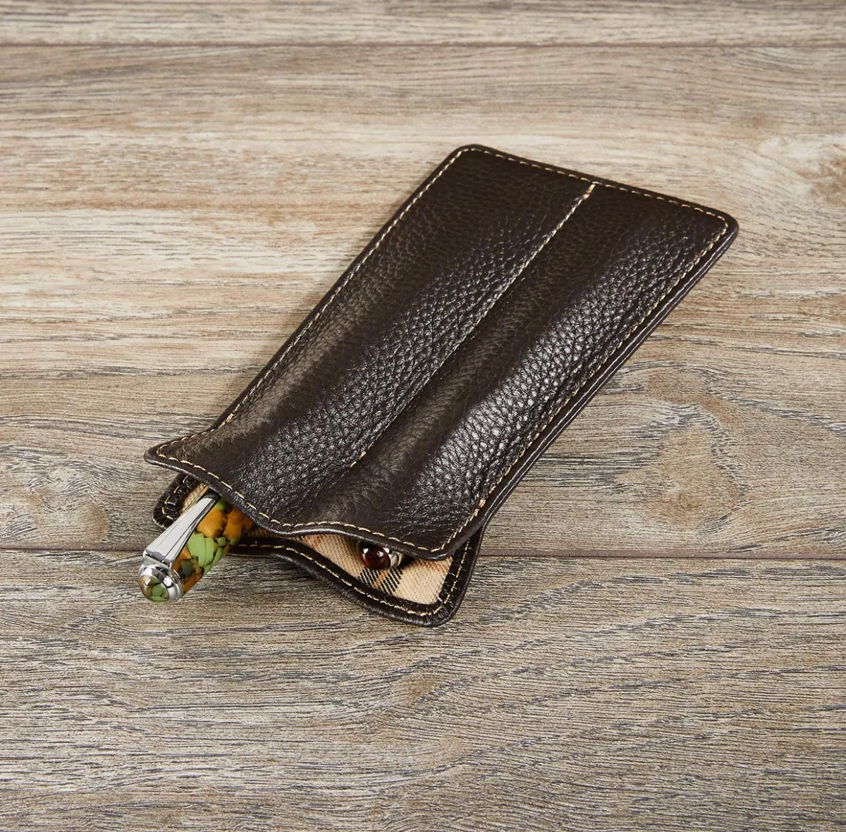 Levenger Pen Cases & Stands|Pen Cases & Stands*Bomber Jacket Double Pen Sleeve