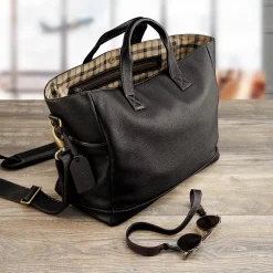 Levenger Crossbodies|Handbags & Totes*Bomber Jacket Flight Plan Leather Tote
