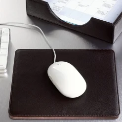Levenger Tech Essentials*Bomber Jacket Leather Mouse Pad