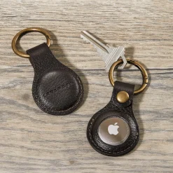 Levenger Travel Bags & Accessories*Bomber Jacket Leather Smart Tag Key Fob