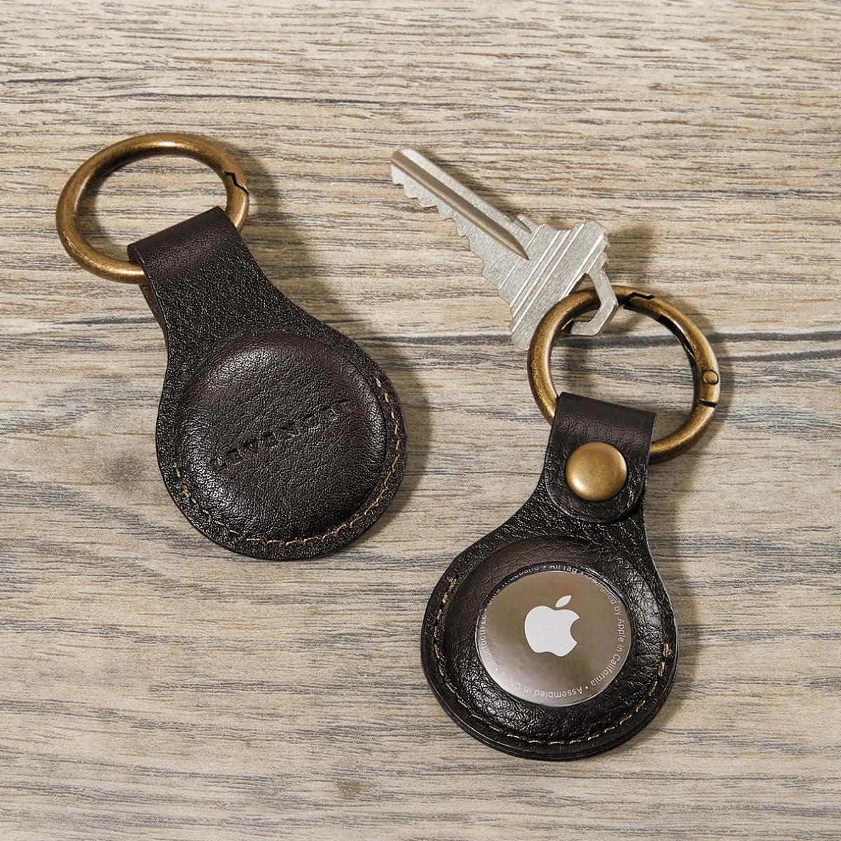 Levenger Travel Bags & Accessories*Bomber Jacket Leather Smart Tag Key Fob