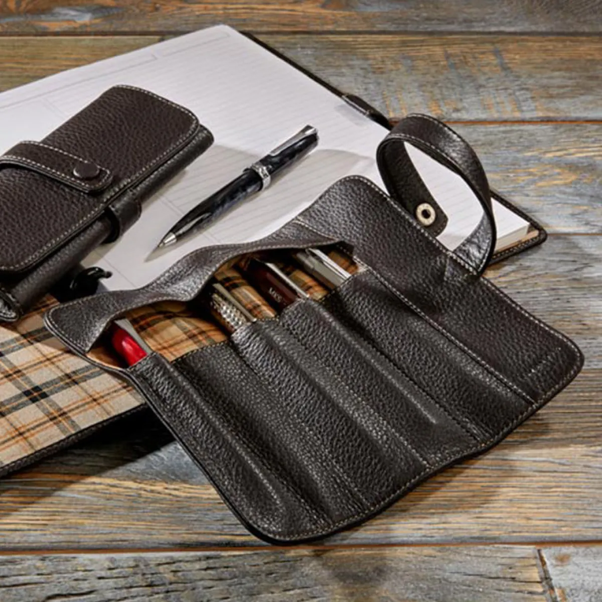 Levenger Pen Cases & Stands|Travel Bags & Accessories*Bomber Jacket Pen Wrap 2.0