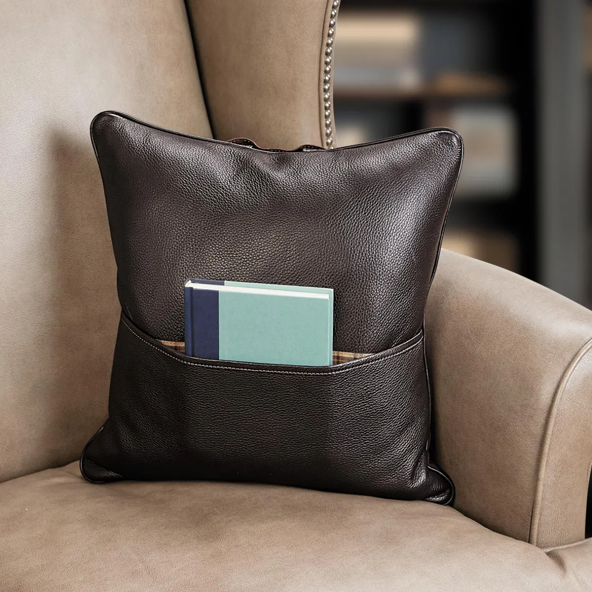 Levenger Bookends & Stands|Reader Furnishings*Bomber Jacket Reader's Pocket Pillow-To-Go