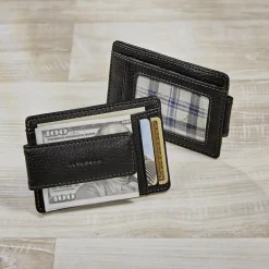 Levenger Wallets & Card Cases*Bomber Jacket RFID Money Clip Card Wallet