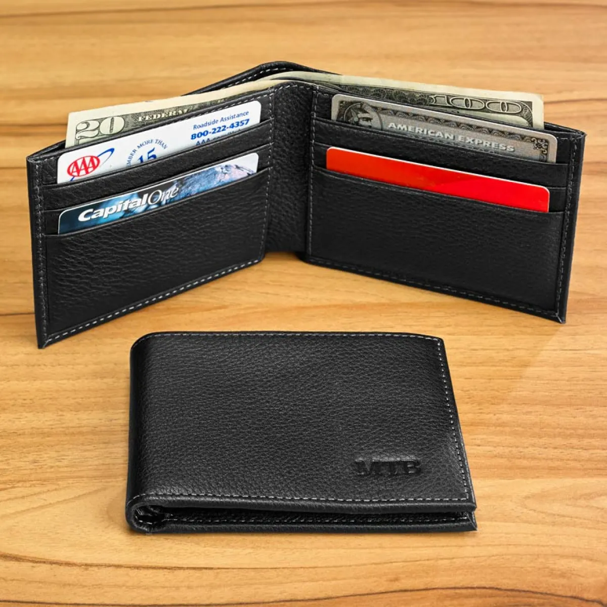 Levenger Wallets & Card Cases*Bomber Jacket RFID Slim Wallet