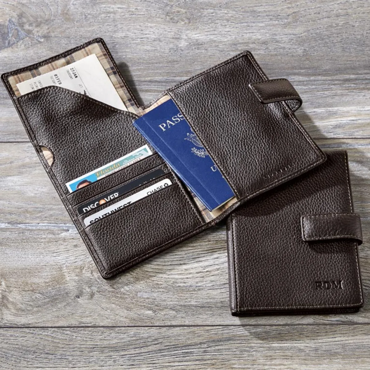 Levenger Travel Bags & Accessories|Wallets & Card Cases*Bomber Jacket RFID Travel Wallet
