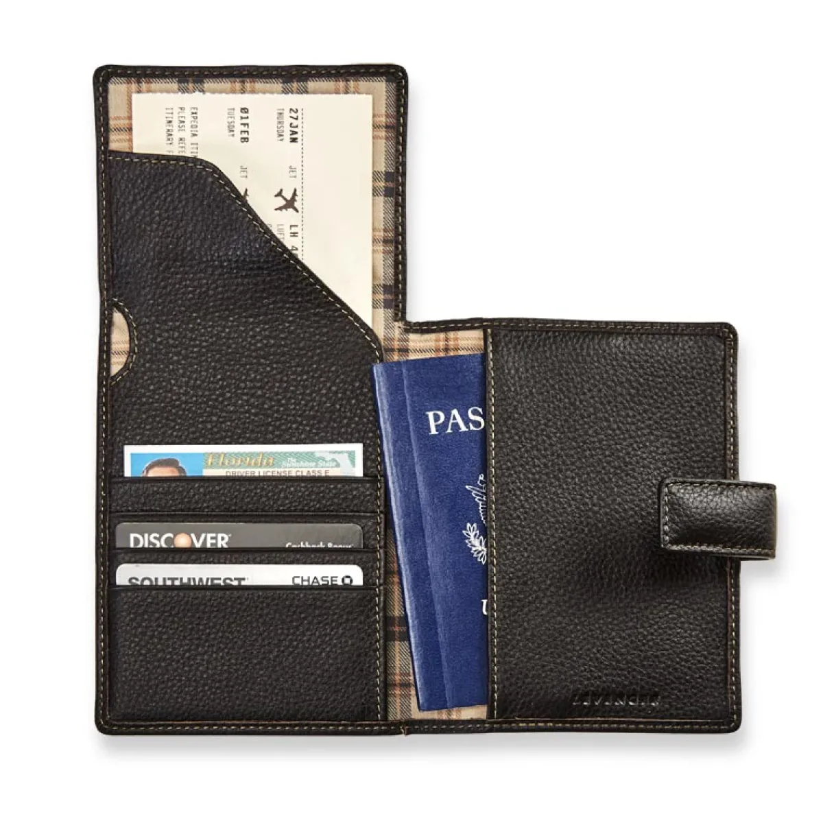 Levenger Travel Bags & Accessories|Wallets & Card Cases*Bomber Jacket RFID Travel Wallet